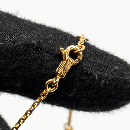 Celine Padlock Charm/key bracelet gold tone