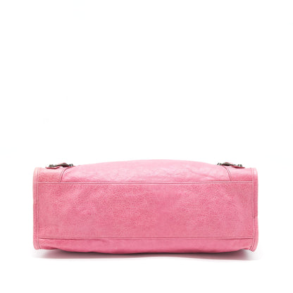 Balenciaga Classic City Purse Pink Ruthenium Hardware