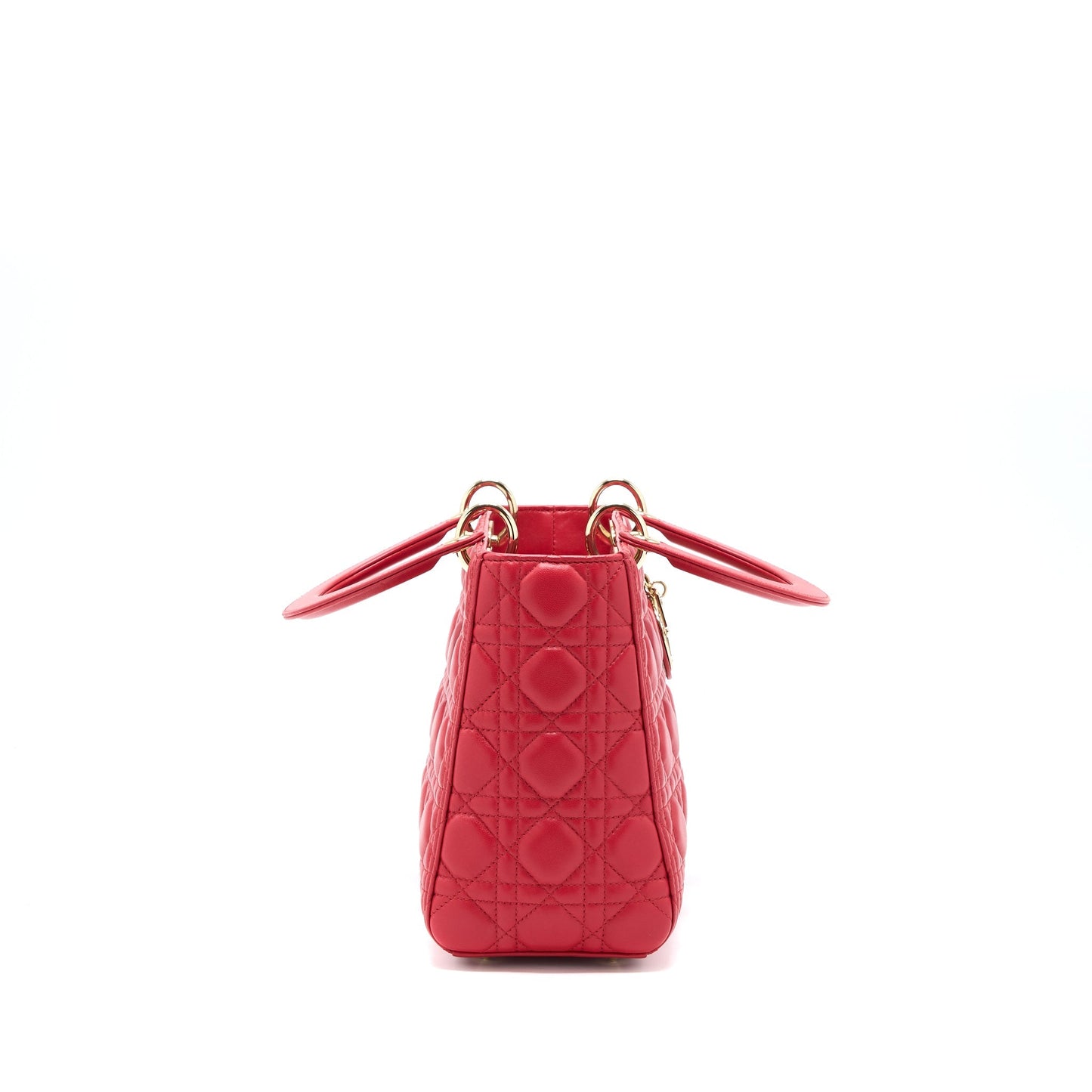 Dior Medium Lady Dior Lambskin Red