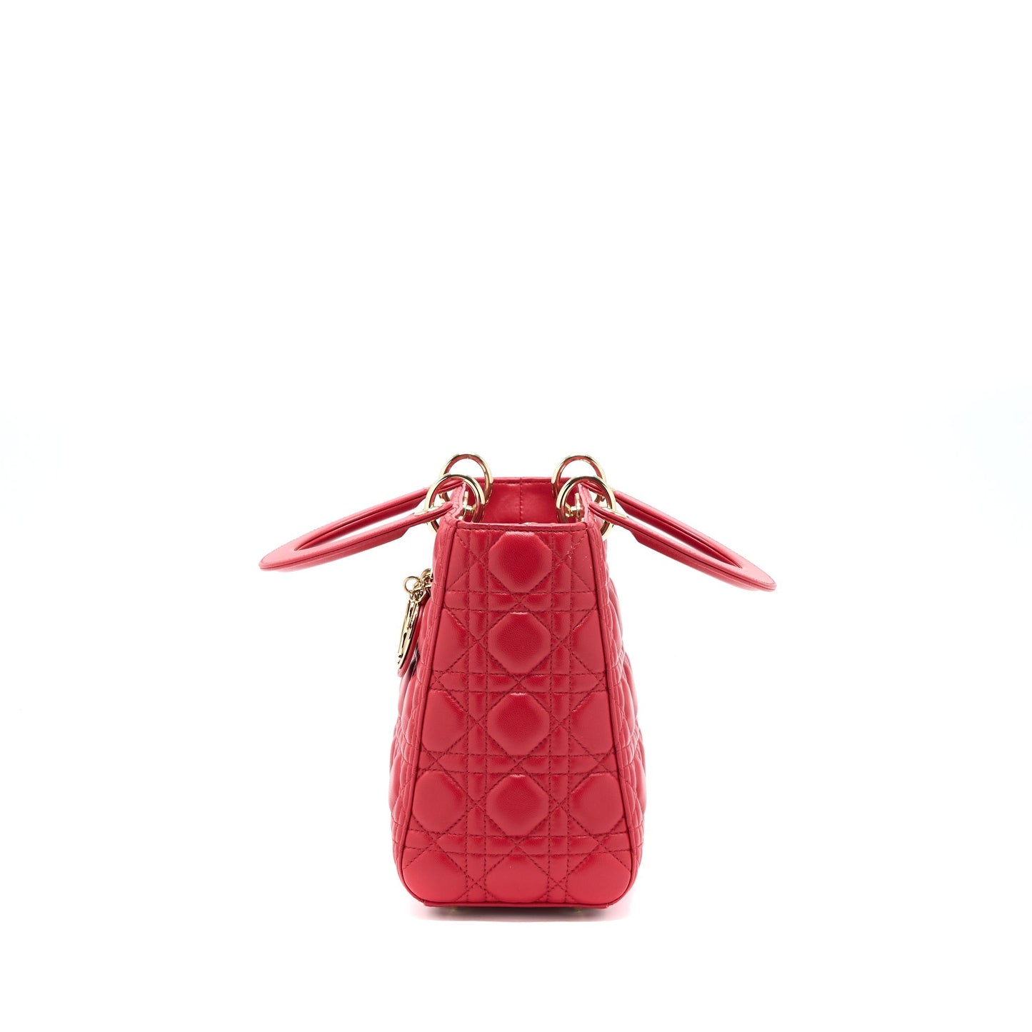 Dior Medium Lady Dior Lambskin Red