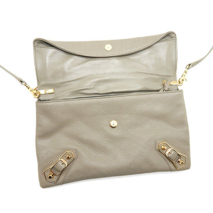 Balenciaga city Fold Clutch/ Mini Purse grey