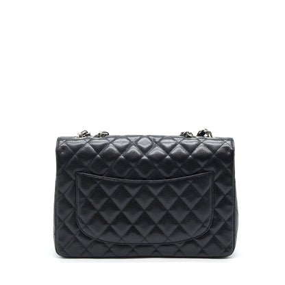 Chanel Jumbo Single Flap Bag Caviar Black SHW