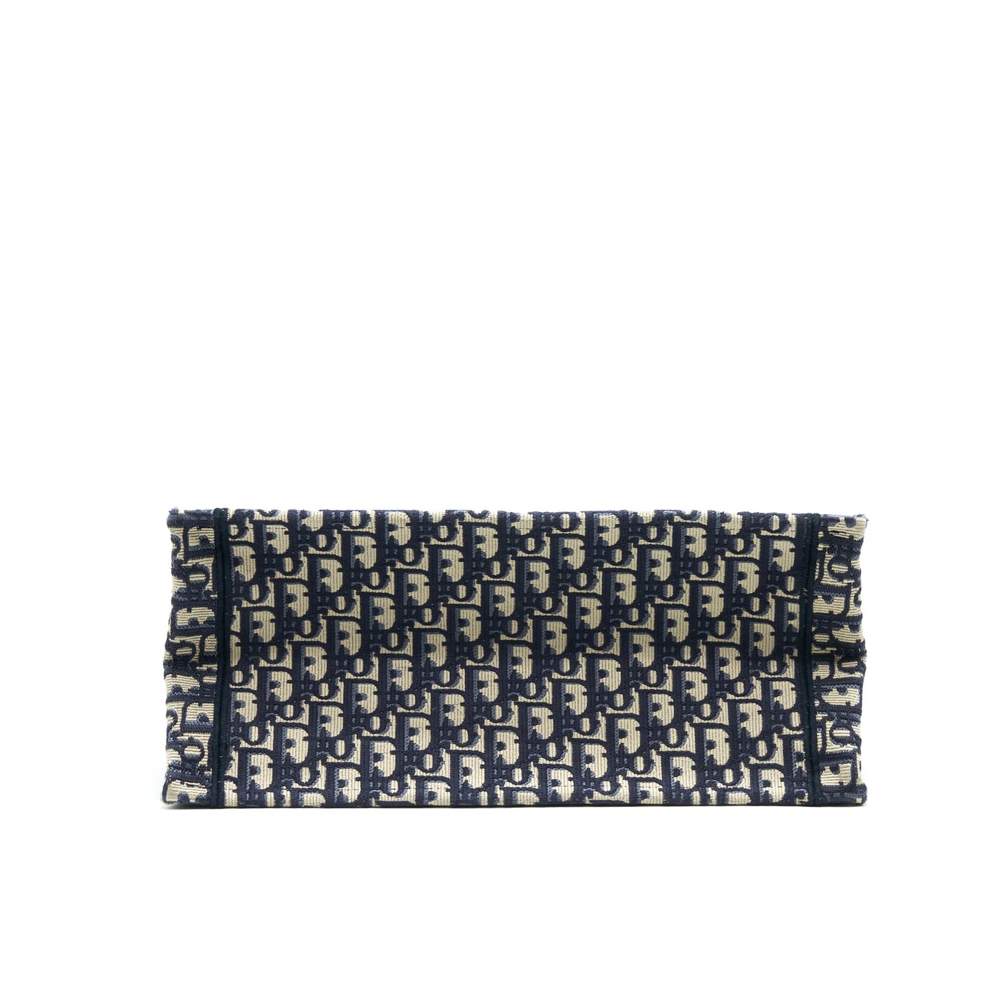 Dior Small Booktote Bag Blue Oblique Embroidery