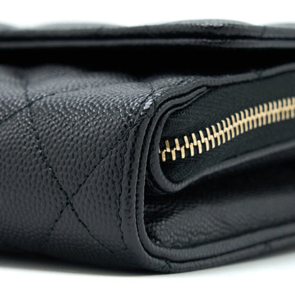 Chanel 3 in 1 Wallet on Chain Caviar Black LGHW