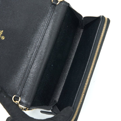 Chanel 3 in 1 Wallet on Chain Caviar Black LGHW