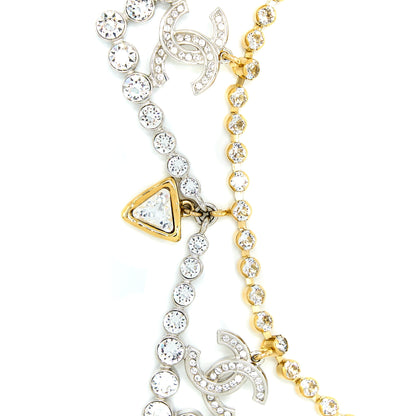 Chanel Crystal CC Choker Gold Tone