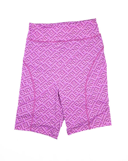 Fendi X Skims Swim Short in Monogram Purple