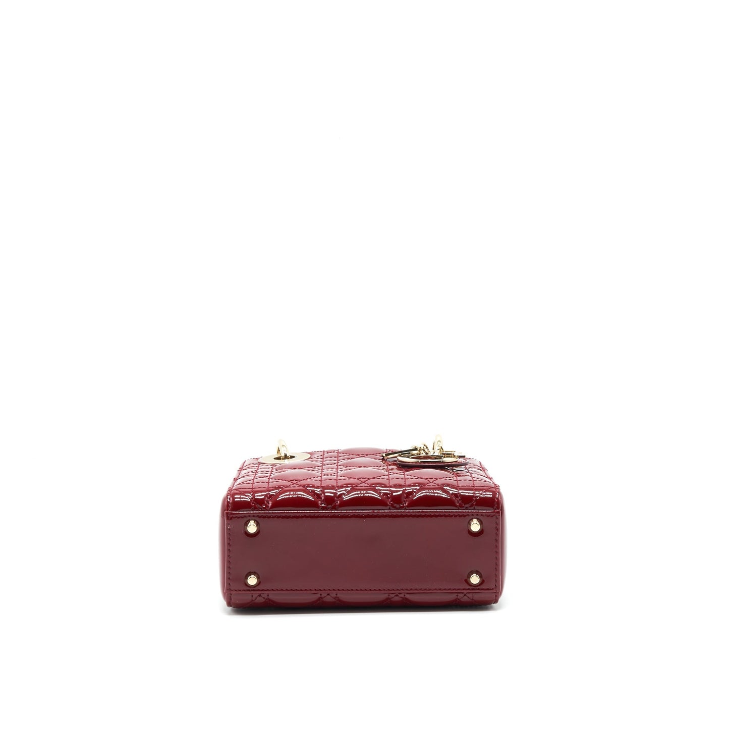 Dior lady Dior mini patent red
