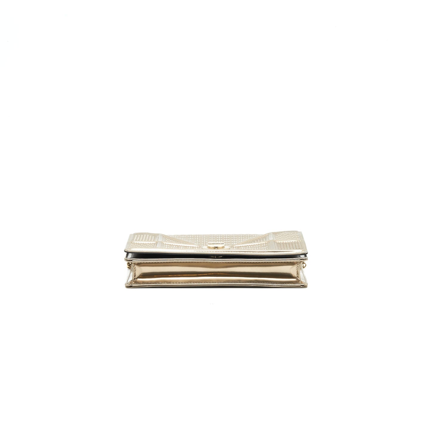 Dior Diorama Wallet on Chain metallic Gold with GHW