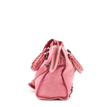 Balenciaga Classic city Pink Purse black hardware
