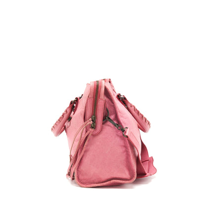 Balenciaga Classic city Pink Purse black hardware