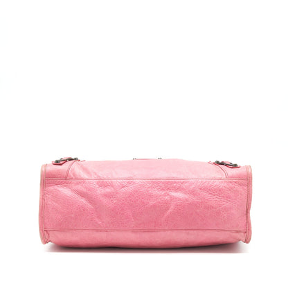 Balenciaga Classic city Pink Purse black hardware