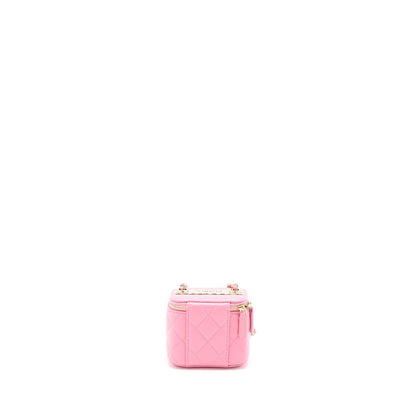 Chanel Mini Trendy CC Vanity with Chain Lambskin Pink LGHW