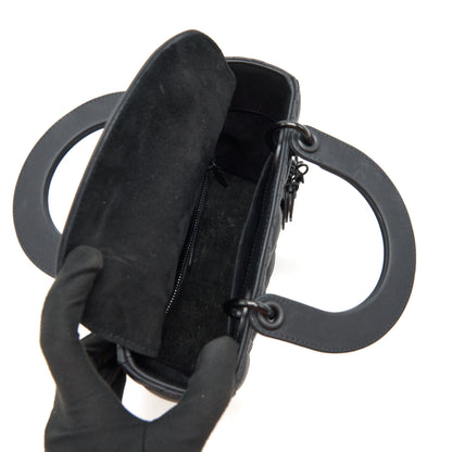 Dior Small lady Dior so black tote bag