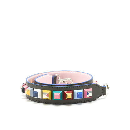 Fendi Studded Leather Purse strap Multicolour