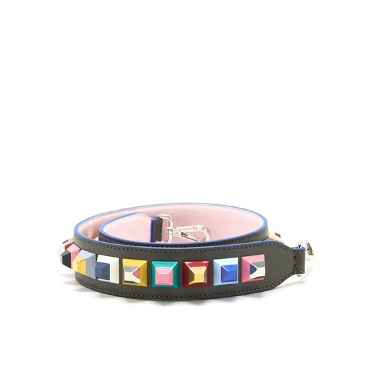 Fendi Studded Leather Purse strap Multicolour