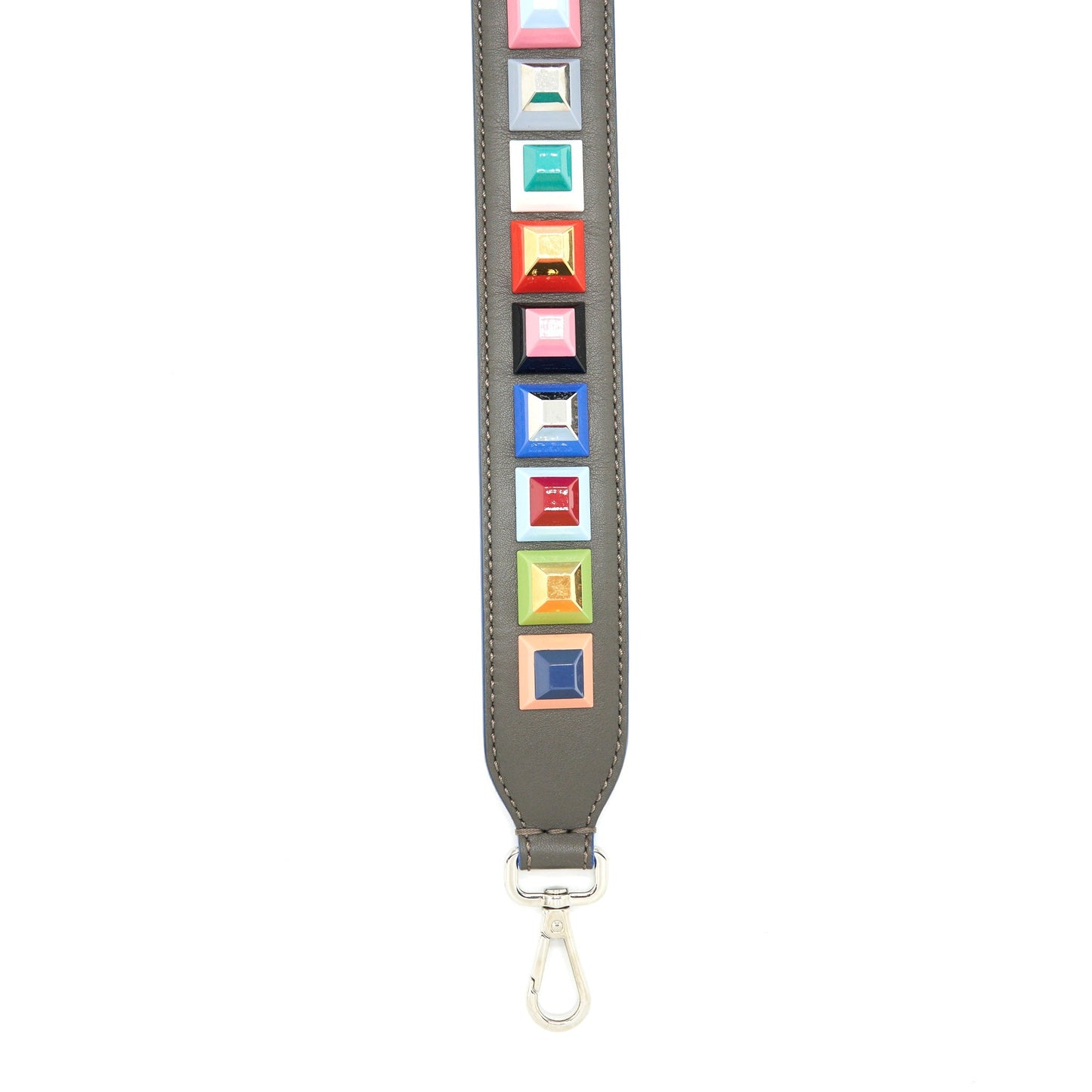 Fendi Studded Leather Purse strap Multicolour