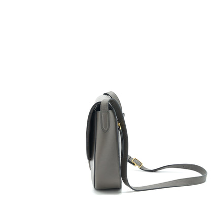 Luxury CELINE Trotteur Bag Large Grained Calfskin Grey