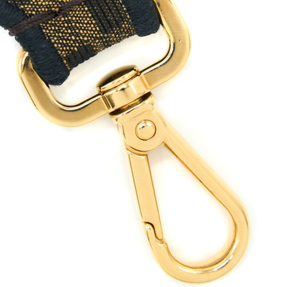 Fendi Purse Strap with Phone Pouch Jacquard Canvas Brown