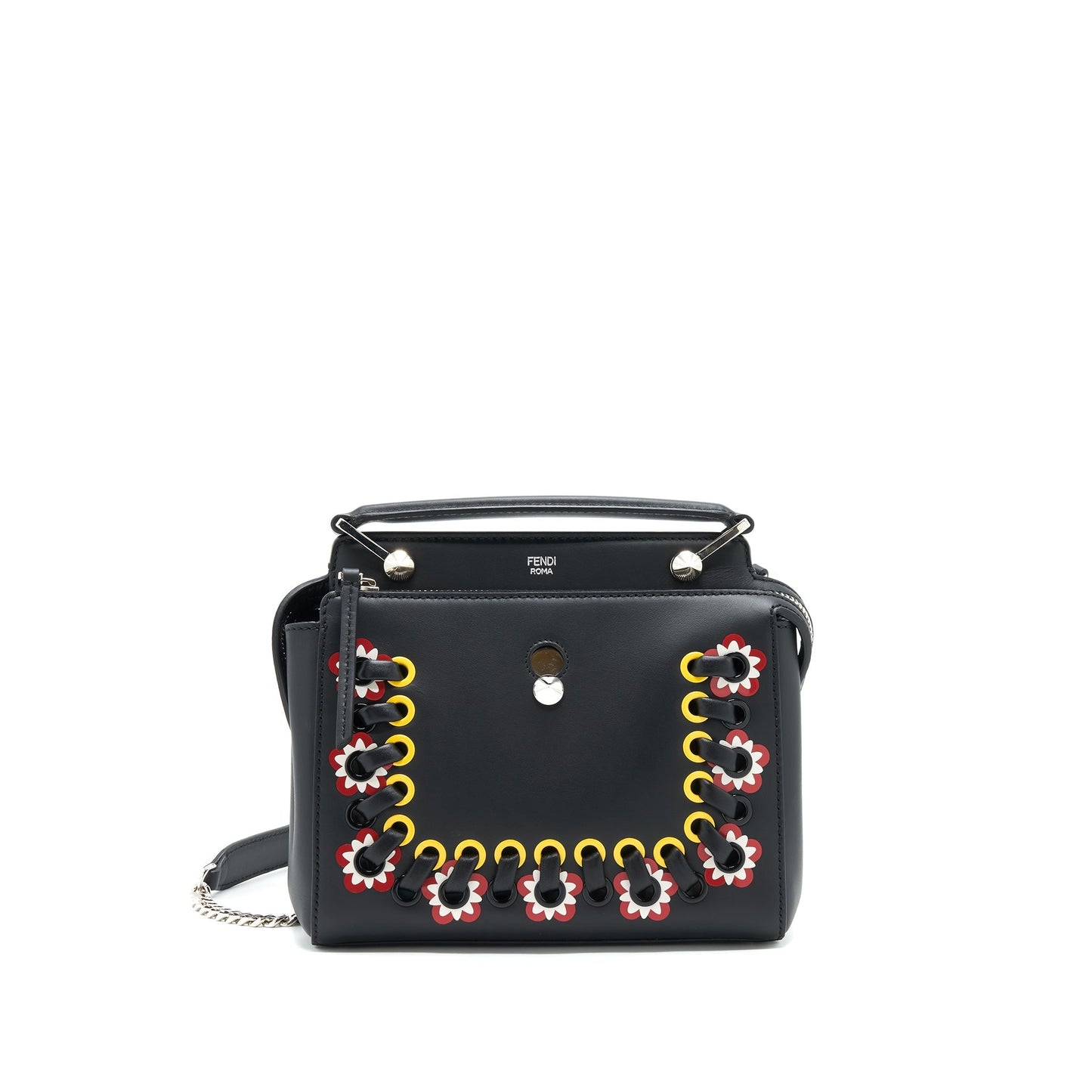 Fendi Dotcom Mini Purse Black with Stitch Details