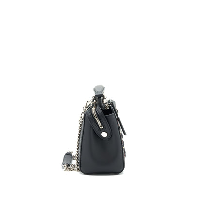 Fendi Dotcom Mini Purse Black with Stitch Details