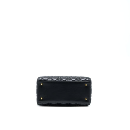 Dior Medium Lady Dior Lambskin Black