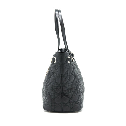 Dior Lady Dior Tote Purse Canvas Black