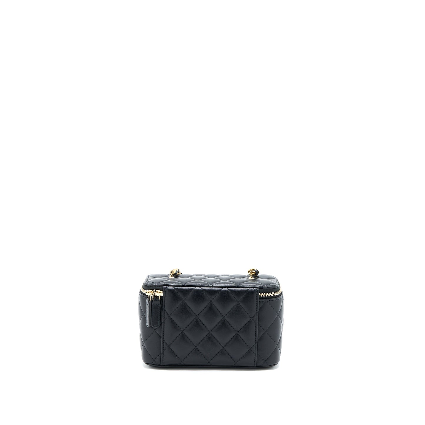 Chanel Pearl Crush Long Vanity Lambskin Black Brushed GHW