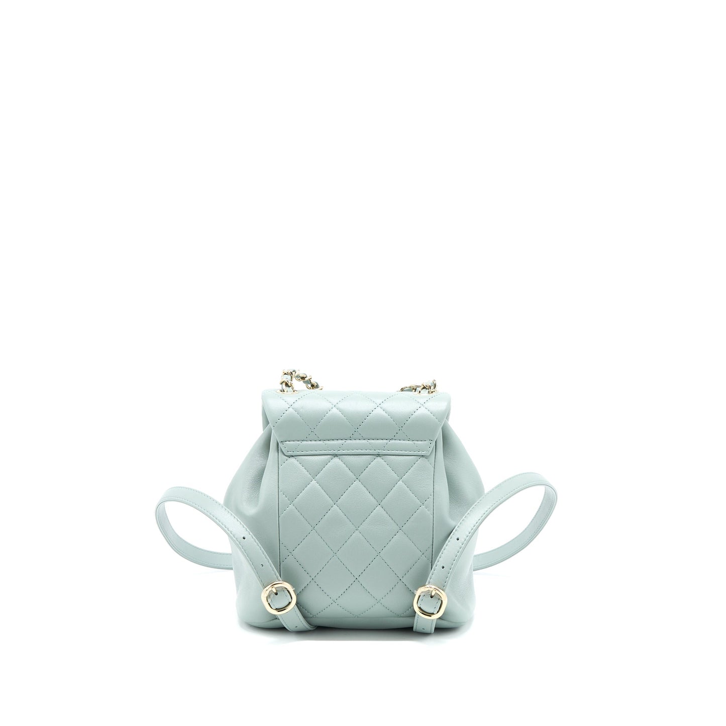 Chanel 23C Duma Mini Backpack Calfskin Light Grey LGHW (Microchip)