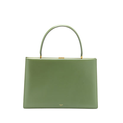 Celine Medium Clasp Purse Calfskin Green
