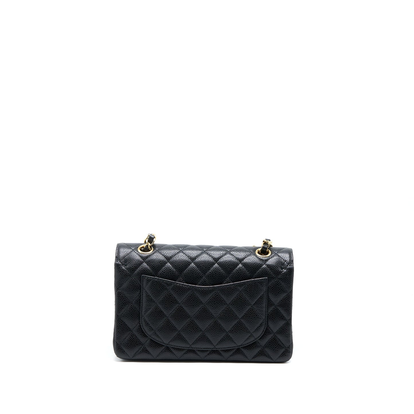 Chanel Small Classic Flap Bag Caviar Black GHW (Microchip)