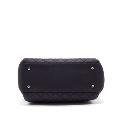 Chanel Flap Tote Bag With Chain Caviar In Purple SHW