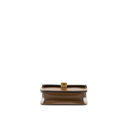 Celine Teen Classic Box Purse Calfskin camel