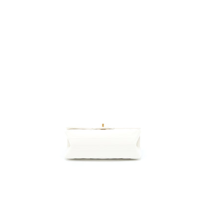 Chanel Mini 2.55 Reissue Chevron Flap Bag Aged Calfskin White Brushed GHW (Microchip)