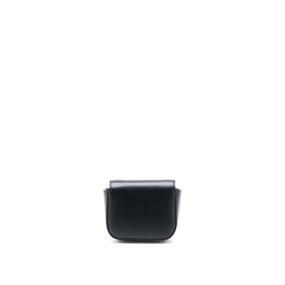 Celine Mini Triomphe in Shiny Calfskin Black