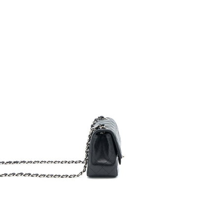 Chanel Classic Mini Square Flap Bag Caviar Black SHW