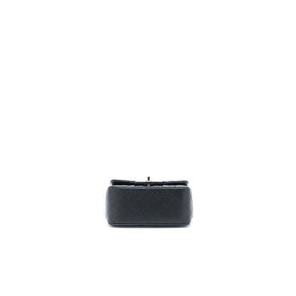 Chanel Classic Mini Square Flap Bag Caviar Black SHW