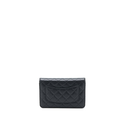 Chanel Classic Wallet On Chain Caviar Black GHW (Microchip)