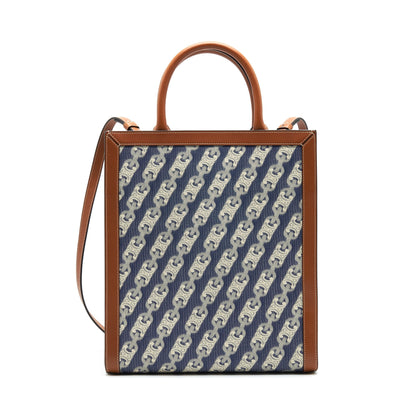 CELINE SMALL VERTICAL CABAS CELINE MAILLON TRIOMPHE JACQUARD CALFSKIN /