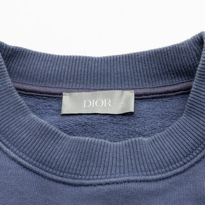 Dior Size S Embossed Sweatshirt Cotton Purple Grey