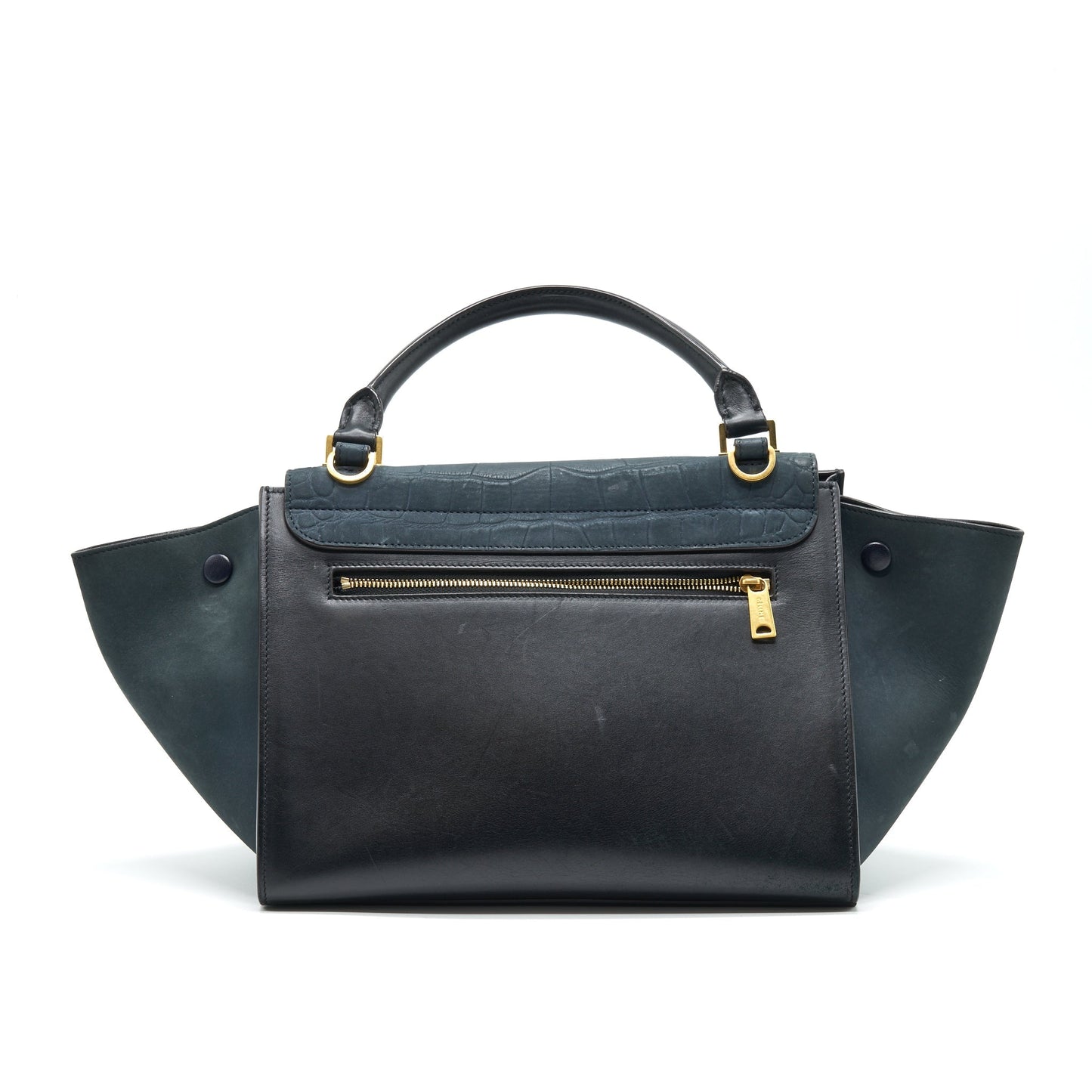 Celine Trapeze Purse Deep Grey / Black