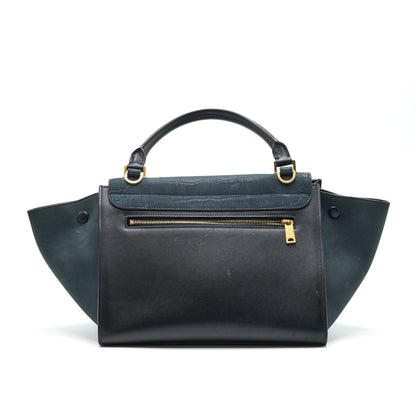 Celine Trapeze Purse Deep Grey / Black