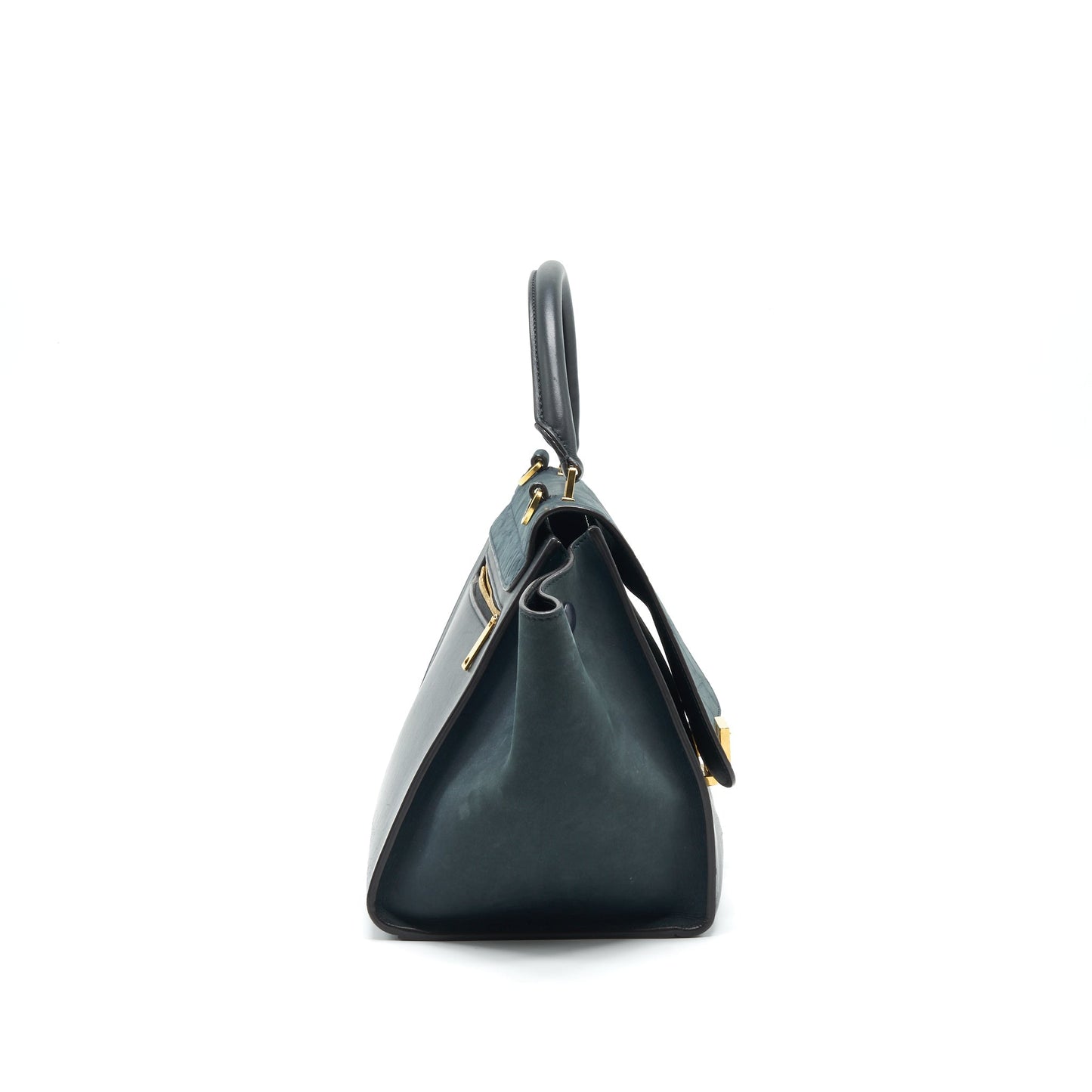 Celine Trapeze Purse Deep Grey / Black