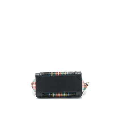 Celine Nano Luggage Purse Fabric/ Leather Multicolour