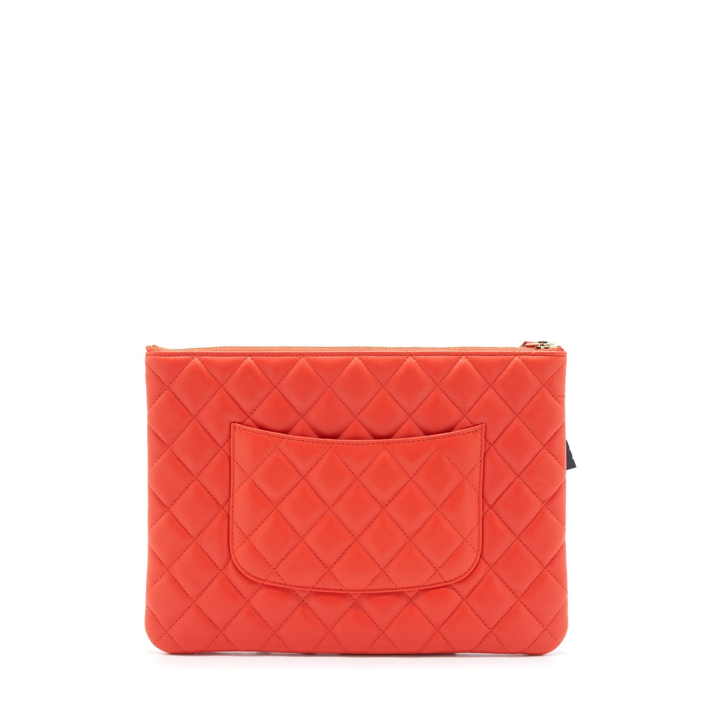 Chanel Habana O Case Pouch Lambskin Red GHW