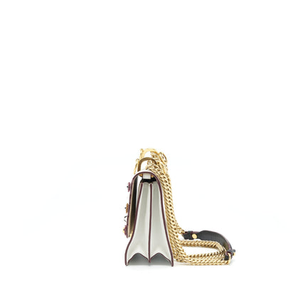 Fendi Kan I Purse White/Multicolour Gold And Silver Hardware