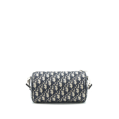 Dior Blue Oblique Messenger Roller Purse