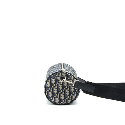 Dior Blue Oblique Messenger Roller Purse