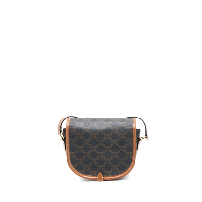 Celine Folco Medium Triomphe Canvas Purse