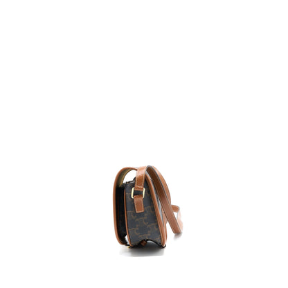 Celine Folco Medium Triomphe Canvas Purse
